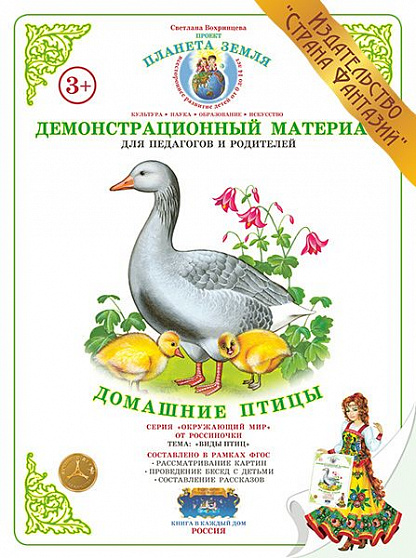 Демонстрационный материал "Домашние птицы" Страна Фантазий