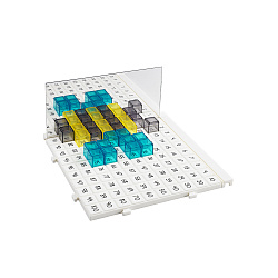 Кубики соединяющиеся полупрозрачные 2 см.(100шт). Набор «Изучаем отражения».