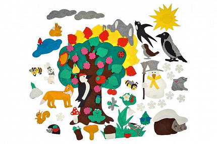 Четыре дерева без игрового поля (76дет)