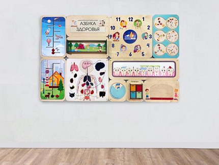 Азбука здоровья - Дидактическая настенная панель