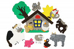 Домашние животные с полем мини (13дет)