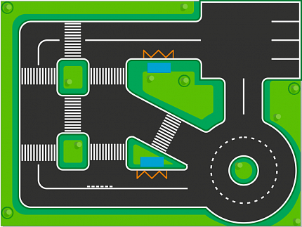 Баннер для ПДД напольный 3*4м