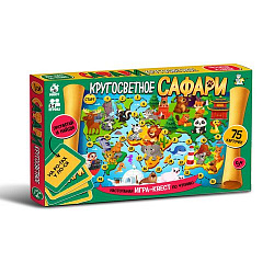 Игра настольная "Кругосветное Сафари" Квест по чтению