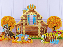 Театральная композиция "Лесной теремок" (осень-зима)