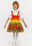 Русский народный костюм для девочки Хохлома Узорная