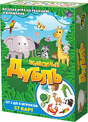 Настольная игра "Дубль Животные"