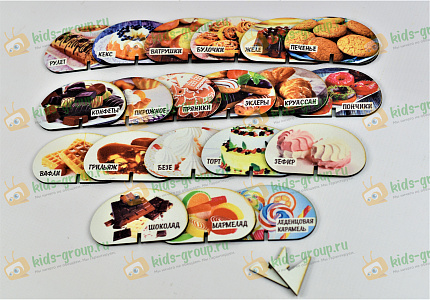 Набор фигурок КОНДИТЕРСКИЕ ИЗДЕЛИЯ (ХДФ УФ печать)