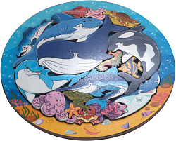 Зоопазл "Подводный мир" 16 деталей(дерево)
