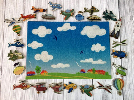 Самолеты фетр (25дет.)