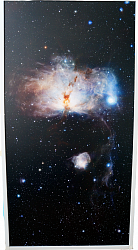 Настенное панно Звездное Небо фотопечать с мерцанием - Размер 700 х 700 мм.