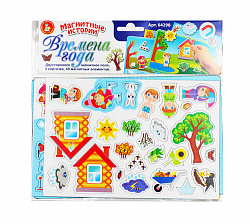 Игра магнитная "Времена года" Магнитные истории (европодвес)
