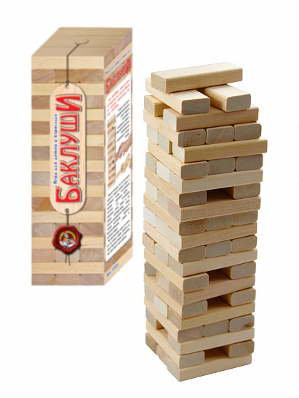 Настольная игра "Баклуши" (падающая башня)
