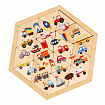 Пазл деревянный «Транспорт» шестигранник