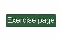 Магнитные карточки "Exercise page" (фон зелёный)