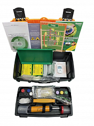 ФРХО, типовой комплект (учебно-методический комплект с оснащением) «Факторы радиационно-химической опасности» для школьного кабинета ОБЖ (в составе оборудование и пособия от МЭЛ «Пчёлка-У», радиодозиметр и др., а также единое методическое руководство-прак