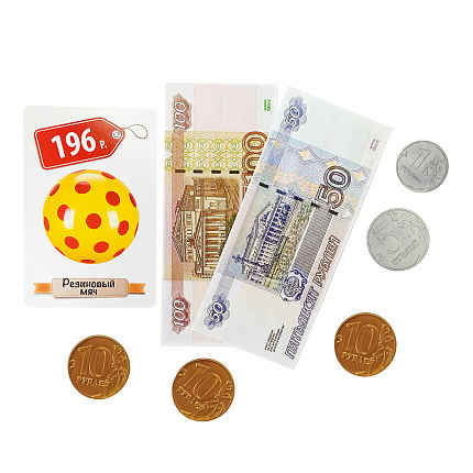 Настольная игра «Денежка. Играем в магазин. Покупаем всякую всячину»