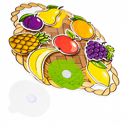 Пластик на липучках «Фрукты и овощи»