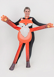 Лиса ростовая кукла из фетра для взрослого / 130 см.