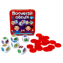 Игра настольная «Посчитай овечек» (жестяная коробочка)