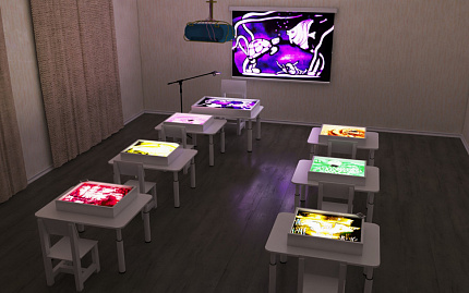 Студия для рисования песком "Палитра" (дерево)