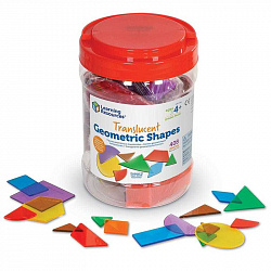 Развивающая игрушка "Прозрачные геометрические фигуры" (408 элементов)