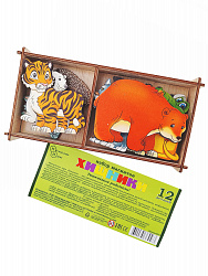 Набор "Хищники" на магнитах, в коробке 12 деталей