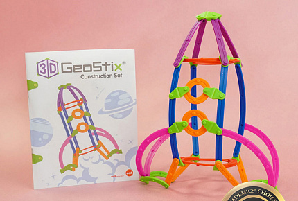 Палочки счетные Геостикс. 3D конструктор. (158 деталей)