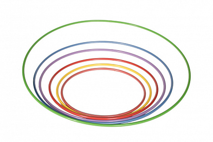 Обруч гимнастический стальной диам. 750мм 700гр. окрашенный