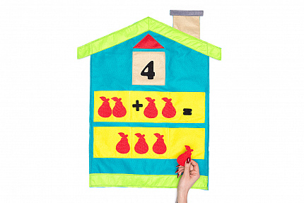 Дом с цифрами фетр (70дет)