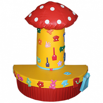 "Песочница" диван полукруглый с дидактическими элементами