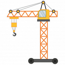 Настенная панель "Строительный кран"