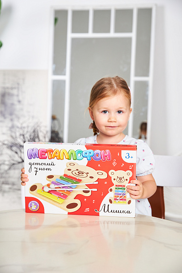 Металлофон детский "Мишка" 7 нот