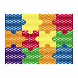 Настенная панель «Пазлы» (12 шт)