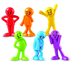 Развивающая игрушка "Фигурки Эмоциональные Человечки" (54 элемента с карточками)