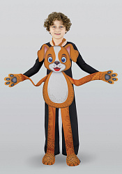 Собака ростовая кукла из фетра для детей / 100 см.