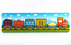 Рамка-вкладыш малая "Паровозик с вагончиками"