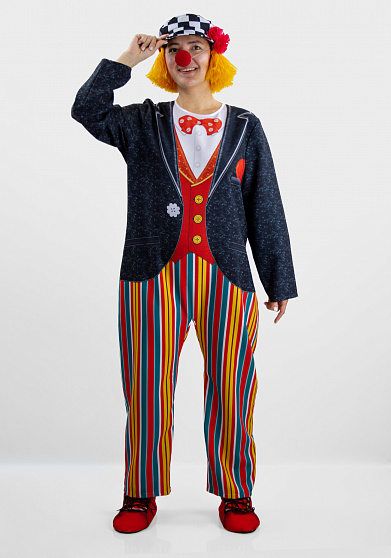 Костюм клоуна для взрослого Счастливый Ганс
