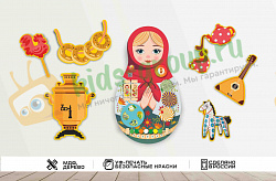 Настенная игровая зона МАТРЕШКА – ДУША РОССИИ