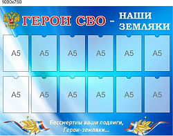 Стенд Герои СВО наши земляки 2.0