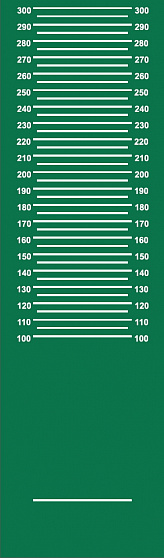 Дорожка (разметка) для прыжков в длину с места, для сдачи норм ГТО (зеленая) облегченная