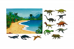 Динозавры фетр (12дет.)