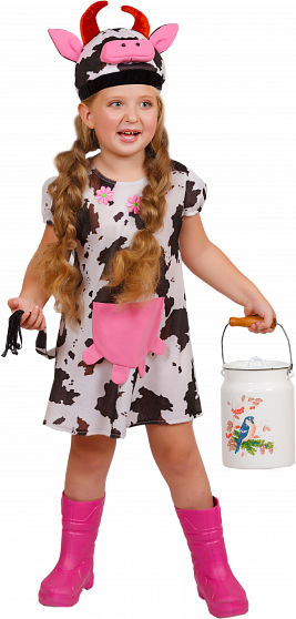 Карнавальный костюм детский "Коровка "Маруся"