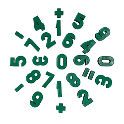 Набор букв и цифр пластмассовых магнитных