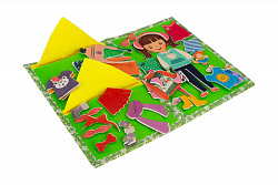 Развивающая книга "Одежда для девочки"