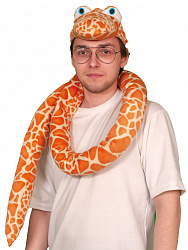 Шапка Удав пятнистый                 с хвостом