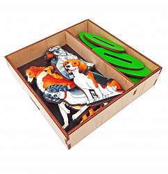 Игровой набор в коробке "Собаки охотничьи" (дерево)