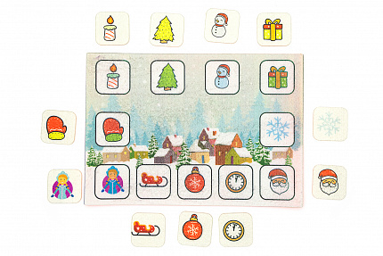 Новогоднее лото фетр (11дет.)