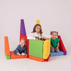 Мягкий конструктор  "Архитектор" 
Комплект модулей с магнитными креплениями, 21 элемент, Магматик