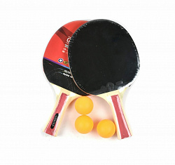 Набор для настольного тенниса GOLD SHIELD CUP (2 ракетки, 3 шарика), в чехле, 01