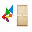 Игра головоломка деревянная «Танграм» цветная
